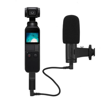 3,5 mm Mikrofón Mic pre DJI OSMO Vrecko/Pocket 2 Audio Adaptér Konektora Telefónu Mount Držiak Stolový Statív pre Vlogging Live
