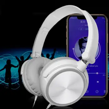 3,5 mm Slúchadlá Pitnej Herné Headset Káblové Slúchadlá Zložiť Byt Stereo Bass Audio HiFi Slúchadlá S Mikrofónom Pre Notebook PC