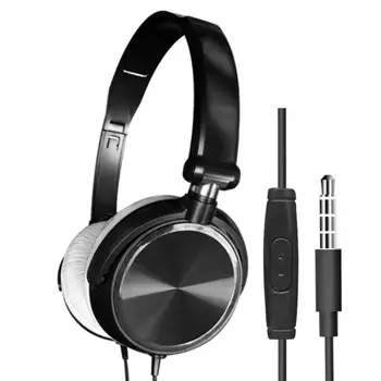 3,5 mm Slúchadlá Pitnej Herné Headset Káblové Slúchadlá Zložiť Byt Stereo Bass Audio HiFi Slúchadlá S Mikrofónom Pre Notebook PC
