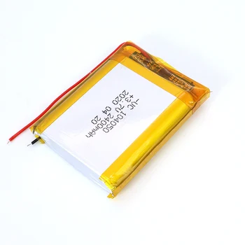 3,7 V Nabíjateľná Batéria 2400mah 104050 Li-ion Polymer Li Po lampa plyn stĺpec Bluetooth reproduktory externých batérií