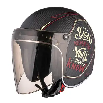 3-modul retro motocyklové prilby, štít objektív Vintage Motocyklové prilby sklo otvoriť tvár prilba Letu Prilba clonu