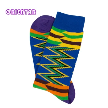 3 Páry/pack Ženy Ponožky Africkej Tlače Prekladané Stožiare, Dizajn, Farebné, Mäkké Ponožky Voľný čas Skateboard Ponožky Vtipné Dar Multicolor