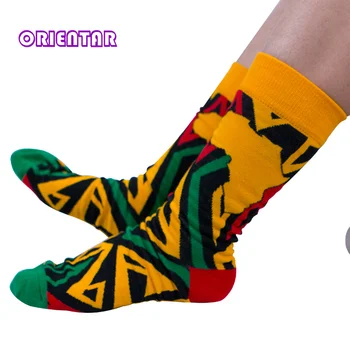 3 Páry/pack Ženy Ponožky Africkej Tlače Prekladané Stožiare, Dizajn, Farebné, Mäkké Ponožky Voľný čas Skateboard Ponožky Vtipné Dar Multicolor