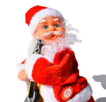 3 Zadajte Vianočný Darček Elektrické Hudobné, Tanečné Hračka Santa Claus Bábiku A Spev Bábika Strany, Vianočné Dekorácie Deti Darčeky