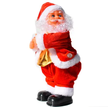 3 Zadajte Vianočný Darček Elektrické Hudobné, Tanečné Hračka Santa Claus Bábiku A Spev Bábika Strany, Vianočné Dekorácie Deti Darčeky