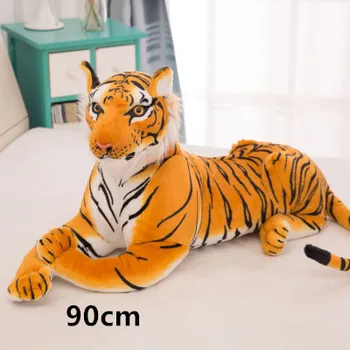 30-90 cm Obrovský Náchylný Veľké Simulácie Zvieracích Živý Realistický Chlapec Veľký Tiger, Lev, Leopard Mäkké Plyšové plyšová Bábika