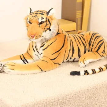 30-90 cm Obrovský Náchylný Veľké Simulácie Zvieracích Živý Realistický Chlapec Veľký Tiger, Lev, Leopard Mäkké Plyšové plyšová Bábika