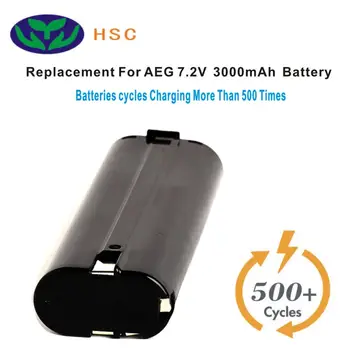 3000mAh nabíjateľná batéria AEG7.2A NiMh Batéria 7,2 V, Výmena za AEG ABS10 ABSE10 AL7 Batéria 7,2 V