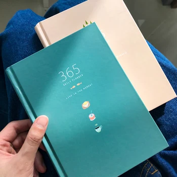 365 Dní Osobného Denníka Knihu Plánovač Pevná Väzba Notebook Vestník Úradu Týždenný Rozvrh Agendy Kalendár Roztomilý Kórejský Kancelárske Potreby