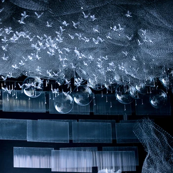 36pcs Akryl Transparentný Kolibrík Drop Svadobné Strop Domova DIY Hotel Fáze Rekvizity