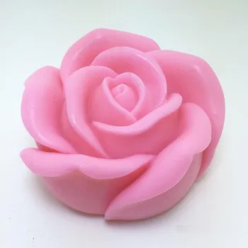 3D Rose Mydlo Silikónové Formy Silica Gel Plesne Kremíka Sviečka Formy Zdobenie Plesne Doprava Zadarmo