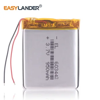 3ks /Veľa 603442 950mAh 3,7 v li Li ion polymérová nabíjateľná batéria Sledovať PDA hračky batériu zdravotnícke zariadenie, mp3 mp4 mp5