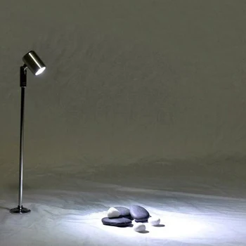 3W LED Obraz Svetla Stojanu Pól Lampa Reflektor So stojanom Šperky/Phone Store Prehliadka Výstavy Strieborná/Čierna Shell