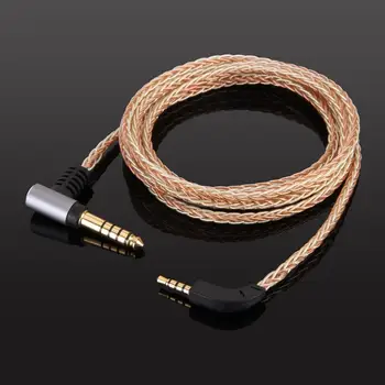 4.4 mm VYVÁŽENÉ Strieborné Pozlátené Audio Kábel Pre B&W Bowers & Wilkins P7/P7 Bezdrôtové slúchadlá