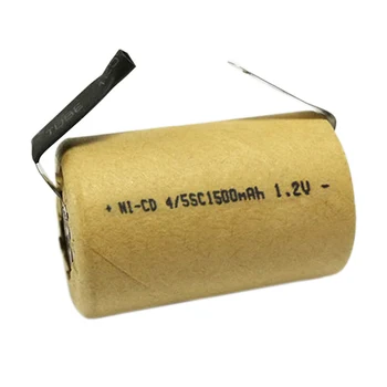 4/5SC 1.2 V nabíjateľná batéria 1500mAh 4/5 SC Sub C Ni-CD bunky s zváranie karty pre Náradie elektrická vŕtačka skrutkovač
