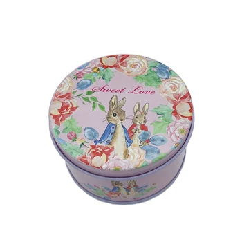 4 Kusy Veľkonočný Zajačik Čaj caddy box candy úložný box svadobné prospech tin box kábel organizátor nádoby pre domácnosť