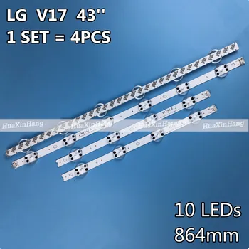 4 x LED Podsvietenie pre LG 43