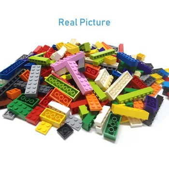 40PCS/veľa DIY Stavebné Bloky, 2x8 Bodky 13 Farieb Vzdelávacie Tvorivé Tehly Veľkosti Kompatibilné S lego Hračky pre Deti,