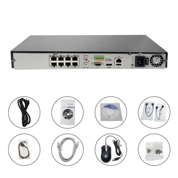 4K Hikvision DS-7608NI-K2/8P DS-7616NI-K2/16P anglickú verziu 8/16POE porty NVR s 2SATA porty plug & play NVR H. 265