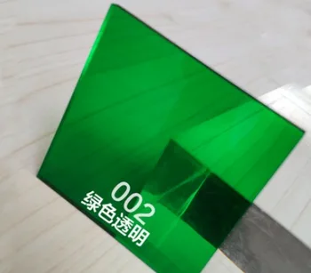 4pcs 100x100mm hrúbka:3 mm Farba priehľadná akrylová doska farebné plexisklo akrylová doska