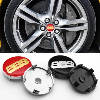 4pcs 60mm auto diely BBS logo módne hub spodný kryt kolesa centrum nálepka pre BBS RM RZ RG RS auto styling dekorácie