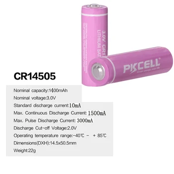 4PCS CR14505 3V AA 1400mAh LiMnO2 Lítiové Batérie, 1 Ks AA/AAA Batérie ox ako darček pre fotoaparát,Zdravotníckych zariadení,Lampa,Rádio