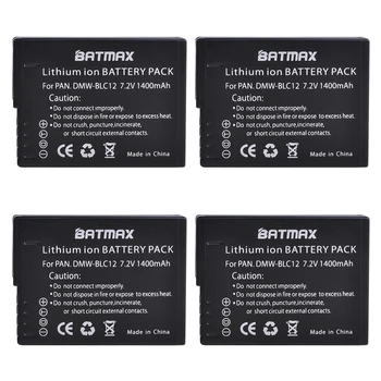 4Pcs DMW-BLC12 BLC12E BLC12PP DMW BLC12 Batérie + LED Duálny Nabíjačka pre Panasonic Lumix FZ1000,FZ200,FZ300,G5,G6,G7,GH2,DMC-GX8
