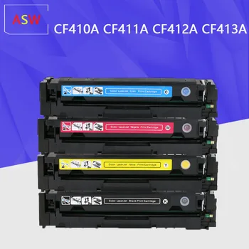 4PK Kompatibilný pre Tonerová Kazeta 410A CF410A CF410 CF411A CF412A CF413A Color LaserJet Pro M452dn/M477fdw