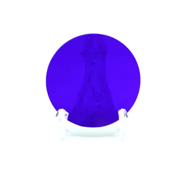 5 ks priemer 40 mm, hrúbka 2 mm optické modrý farebný filter sklenený typ QB29