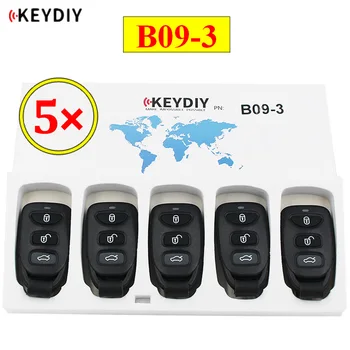 5 ks/veľa KEYDIY B series B09-3 3 tlačidlo univerzálne diaľkové ovládanie pre KD200 KD900 KD900+ URG200 KD-X2 mini KD