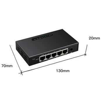 5 POE Port Gigabit Switch Gigabit RJ45 Ethernet Port Nespravovaná Desktop Switch s VLAN Funkciu pre PC EÚ Plug