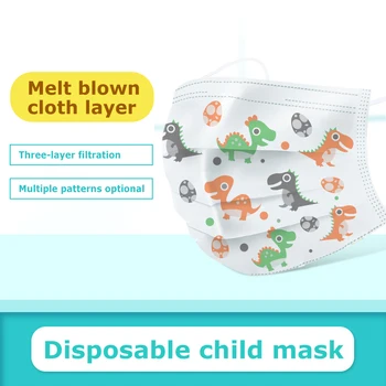 50pcs Detí Lekárske Masku, Jednorazové Ochranné pleťové Masky Anti-bakteriálne Prachotesný Úst Maska pre Deti Zdravie Maska