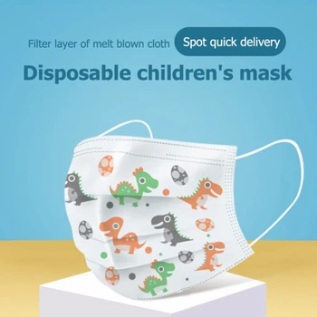 50pcs Detí Lekárske Masku, Jednorazové Ochranné pleťové Masky Anti-bakteriálne Prachotesný Úst Maska pre Deti Zdravie Maska