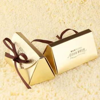 50pcs Romantický Svadobný Dar Bonboniéra Baby Sprcha Papier Ferrero Rocher Box Svadba Ako Sladký Darček Taška Dodávky