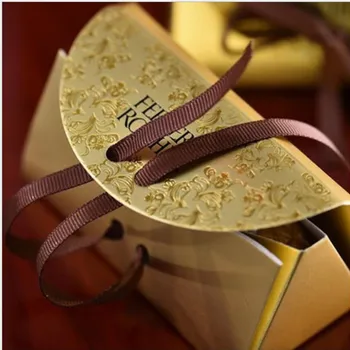 50pcs Romantický Svadobný Dar Bonboniéra Baby Sprcha Papier Ferrero Rocher Box Svadba Ako Sladký Darček Taška Dodávky