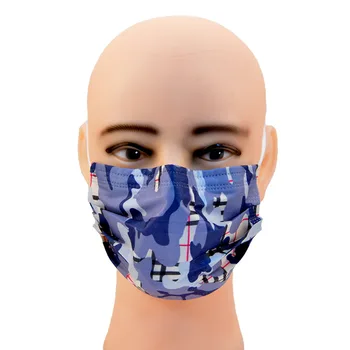 50pcs Tvár Masku, Jednorazové 3-Vrstvový Filter Non-Tkané Priedušný, odolný proti otrasom, prachu a Priedušná Farebná Tlač Dospelých Tvár, Ústa Maska