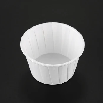 50X Papier na Pečenie Cup Cake Cupcake Prípadoch Vložky Muffin Dezert Svadobné Party Farba:biela