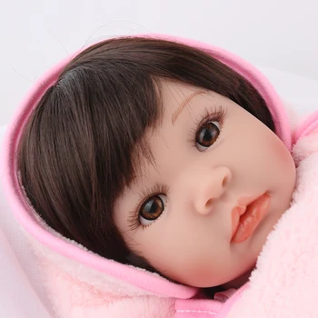 55 cm veľmi krásne reborn batoľa princezná Nádherné Silikónové vinyl rozkošný Realisticky krátke vlasy Dieťa Bonecas dievča bebe darček