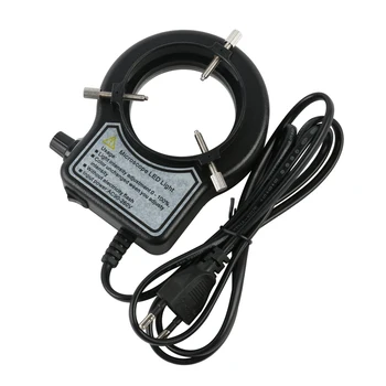 56 LED Nastaviteľný Krúžok Svetlo Iluminátor Lampa Black Pre Stereo Mikroskopom Priemyselné Kamery