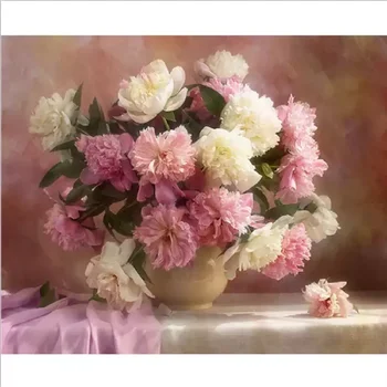 5D DIY Diamond Maľovanie Výšivky Ružové kvety Remeselné Vyšívanie Plným Diamond Mozaiky Cross Stitch Domova