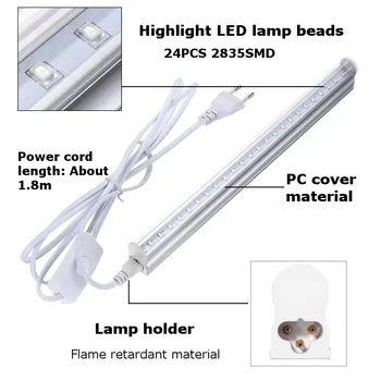 5W 30 CM UV Osvetlenie Trubica LED Ultrafialové Lampy Blacklight 395NM Fáze Svetlo pre Bar Strany Klubu DJ AC85-265V