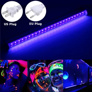 5W 30 CM UV Osvetlenie Trubica LED Ultrafialové Lampy Blacklight 395NM Fáze Svetlo pre Bar Strany Klubu DJ AC85-265V