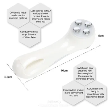 6 v 1 LED RF Fotón Terapia Odstraňovač Vrások Face Lifting Stroj Anti Celulitídy Ultrazvukovými tuku, Kavitácia Ultrazvukom chudnutie