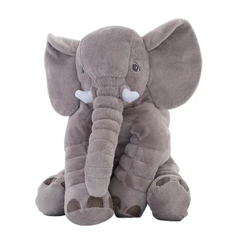 60 cm Plyšový Slon Hračka Dieťa Plyšový Slon Mäkké Upokojiť Slon Playmate Bábiku Baby Slona Vankúš Plyšové Hračky, Plyšové Bábika