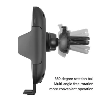 696 C10 QI Rýchle nabíjanie Bezdrôtovú Nabíjačku do Auta 10W Automatické Infračervené, Indukčné Air Vent Auto Držiaka Telefónu, pre iPhone pre Samsung