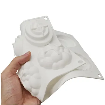 8 Dutiny Silikónové Formy na Pečenie 3D Cloud Tvar Mousse Tortu Formy Pečivo, Čokoláda Dezert Formy Tortu Dekorácie, Doplnky