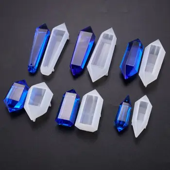 8 Ks/set Crystal Epoxidové Plesne DIY Prívesok Náhrdelník Šperky, Dekoračné Silikónové Formy Nastaviť Čo Nástroj