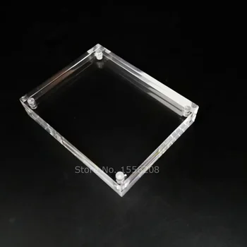 80x100mm Akryl Magnet Photo Frame Spálňa Decor Tvorivé Crystal Mini, Rám Obrazu, Zobrazenie Blok Môže Vlastné Akejkoľvek Veľkosti