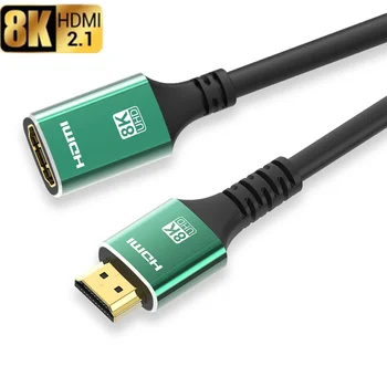 8K HDMI Predlžovací Kábel 8K@60Hz 4K@60Hz HDMI 2.1 Extender Kábel 48Gbps HDMI Samec Samica Kábel pre PS4 HDMI Prepínač 1M