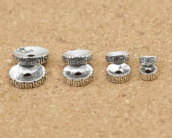 925 silver dištančné Thai strieborné šperky, perly diy šperky dištančné Šťastie symbol šperky zistenia voľné korálky